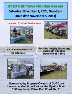 2023 POGC Community Bazaar flyer 11 4 2023 Correct Version