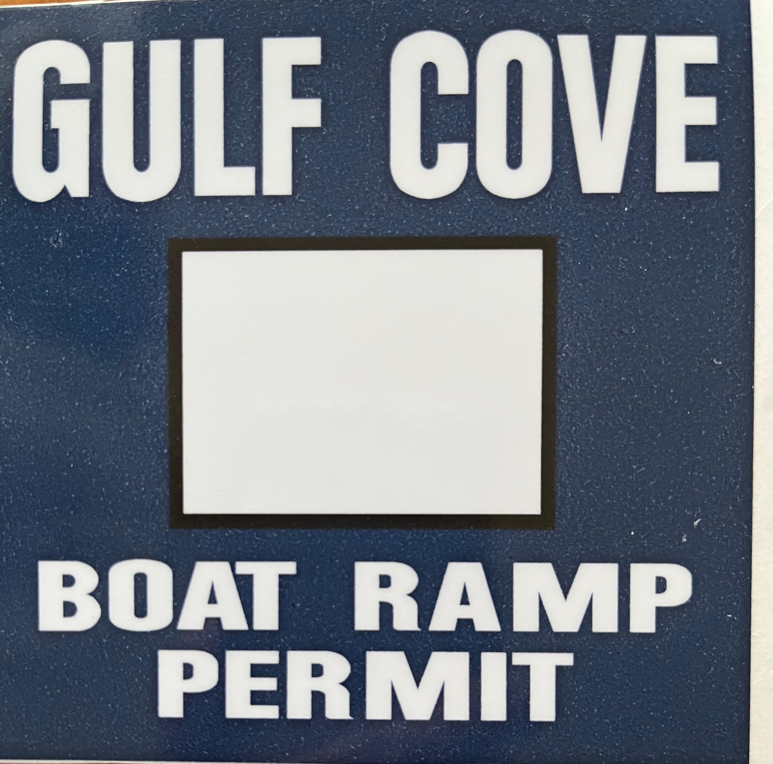 Boat ramp decal POGC