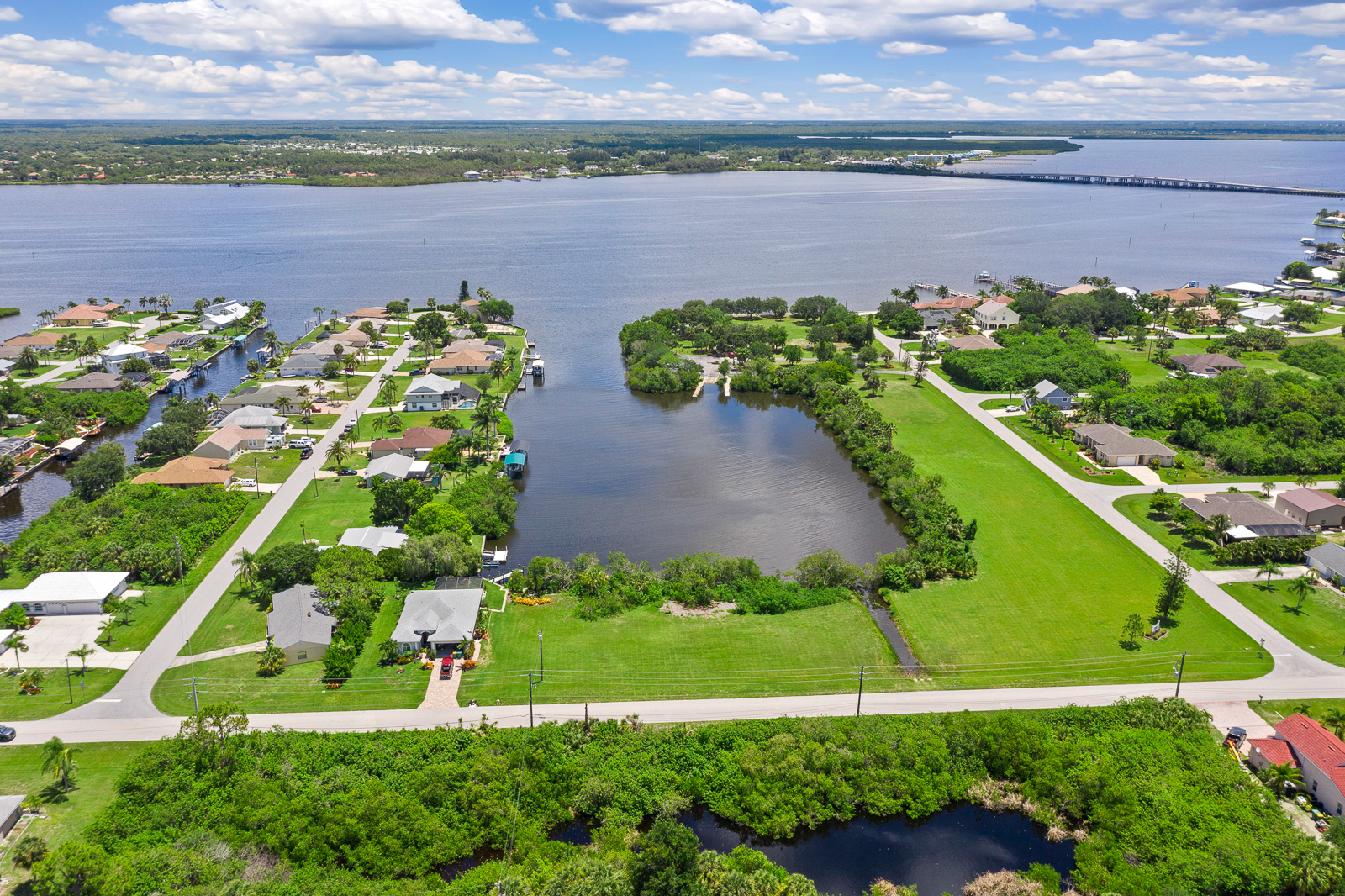 Gulf Cove Park 6 Aerial view of boat ramp and park Copyright Jenny Underhill